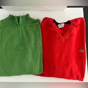 Men’s Lacoste sweaters
